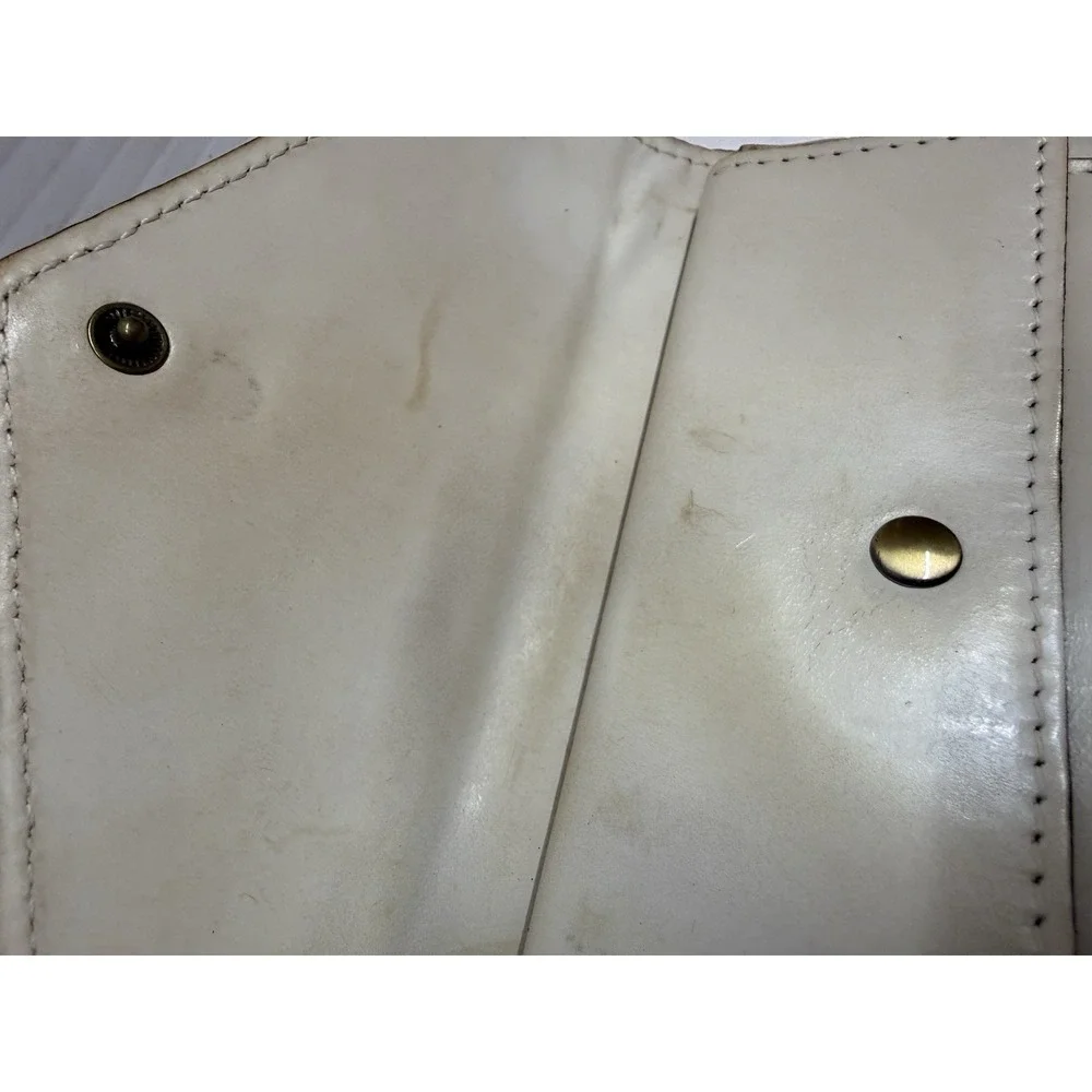 Patricia Nash FIORA Dome Satchel PURSE in IVORY TOOLED & FREE WALLET NWOT!